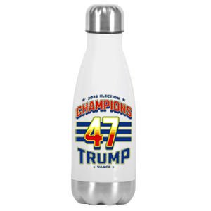 2024 Presidential Election Champions Trump Vance Stainless Steel Insulated Water Bottle