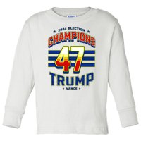 2024 Presidential Election Champions Trump Vance Toddler Long Sleeve Shirt