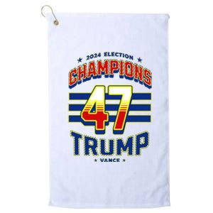 2024 Presidential Election Champions Trump Vance Platinum Collection Golf Towel