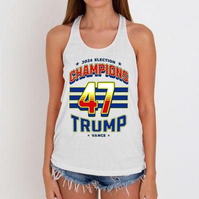 2024 Presidential Election Champions Trump Vance Women's Knotted Racerback Tank