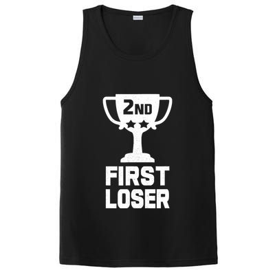 2nd Place First Loser Funny Second Place Trophy PosiCharge Competitor Tank