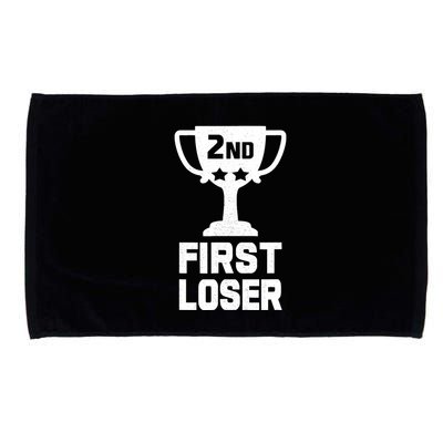 2nd Place First Loser Funny Second Place Trophy Microfiber Hand Towel