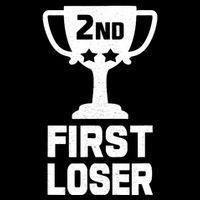 2nd Place First Loser Funny Second Place Trophy Wool Snapback Cap