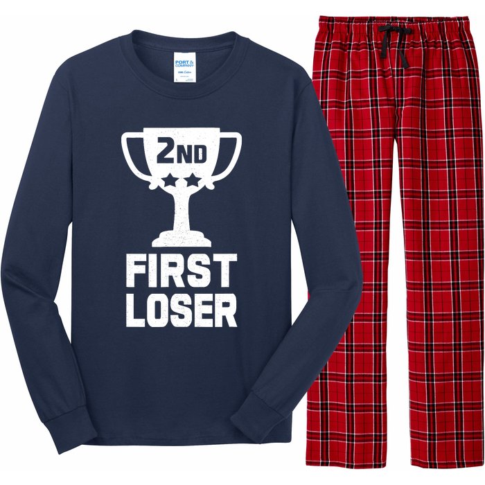 2nd Place First Loser Funny Second Place Trophy Long Sleeve Pajama Set