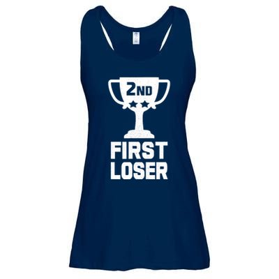 2nd Place First Loser Funny Second Place Trophy Ladies Essential Flowy Tank