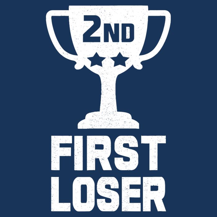 2nd Place First Loser Funny Second Place Trophy 16 in Basic Backpack