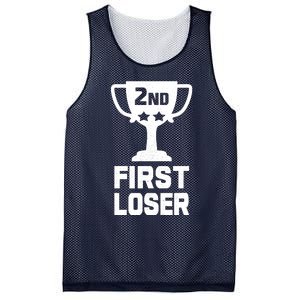 2nd Place First Loser Funny Second Place Trophy Mesh Reversible Basketball Jersey Tank