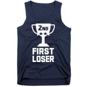 2nd Place First Loser Funny Second Place Trophy Tank Top