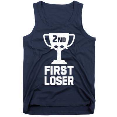 2nd Place First Loser Funny Second Place Trophy Tank Top