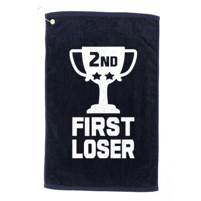 2nd Place First Loser Funny Second Place Trophy Golf Towel