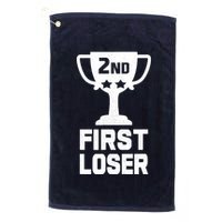 2nd Place First Loser Funny Second Place Trophy Golf Towel