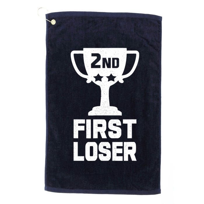 2nd Place First Loser Funny Second Place Trophy Golf Towel