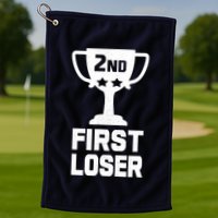 2nd Place First Loser Funny Second Place Trophy Golf Towel