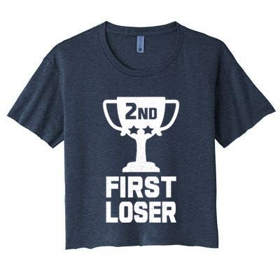 2nd Place First Loser Funny Second Place Trophy Crop Top