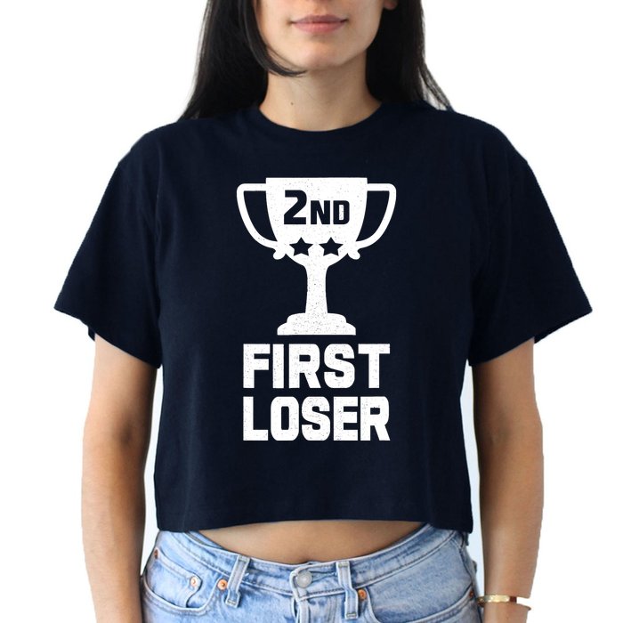 2nd Place First Loser Funny Second Place Trophy Crop Top