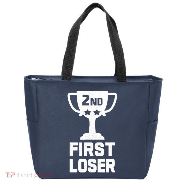 2nd Place First Loser Funny Second Place Trophy Zip Tote Bag