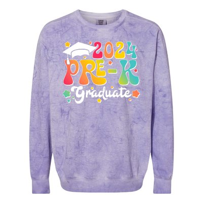 2024 Pre K School Graduate Colorblast Crewneck Sweatshirt