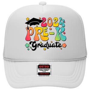 2024 Pre K School Graduate High Crown Mesh Back Trucker Hat