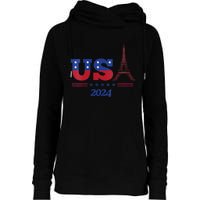 2024 Paris Sport Games Womens Funnel Neck Pullover Hood