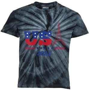 2024 Paris Sport Games Kids Tie-Dye T-Shirt