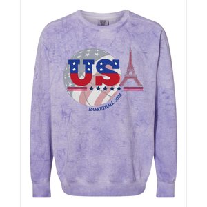 2024 Paris Sport Games Basketball Basket Ball Colorblast Crewneck Sweatshirt