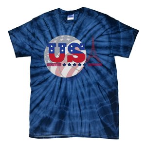 2024 Paris Sport Games Basketball Basket Ball Tie-Dye T-Shirt