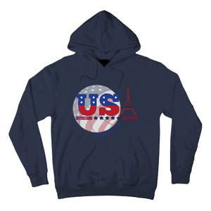 2024 Paris Sport Games Basketball Basket Ball Tall Hoodie