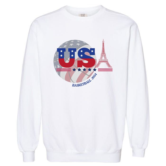 2024 Paris Sport Games Basketball Basket Ball Garment-Dyed Sweatshirt