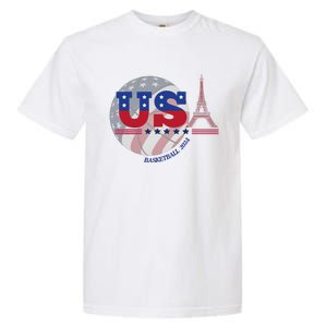 2024 Paris Sport Games Basketball Basket Ball Garment-Dyed Heavyweight T-Shirt