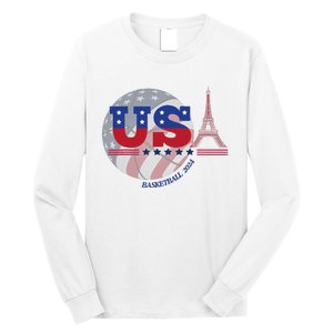 2024 Paris Sport Games Basketball Basket Ball Long Sleeve Shirt