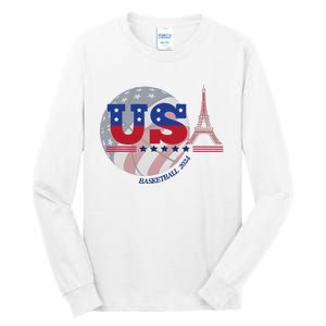 2024 Paris Sport Games Basketball Basket Ball Tall Long Sleeve T-Shirt