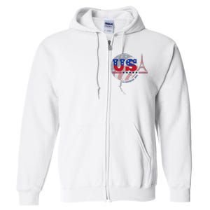 2024 Paris Sport Games Basketball Basket Ball Full Zip Hoodie