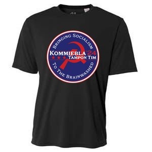 24 Political Satire Kommiebla Tampon Tim Cooling Performance Crew T-Shirt