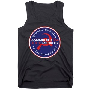 24 Political Satire Kommiebla Tampon Tim Tank Top