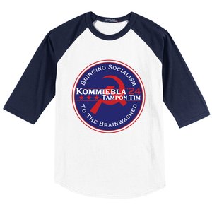 24 Political Satire Kommiebla Tampon Tim Baseball Sleeve Shirt