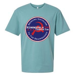 24 Political Satire Kommiebla Tampon Tim Sueded Cloud Jersey T-Shirt