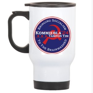 24 Political Satire Kommiebla Tampon Tim Stainless Steel Travel Mug