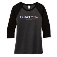 2024 Paris Sport France Summer Games 2024 In Its Capital Paris Women's Tri-Blend 3/4-Sleeve Raglan Shirt