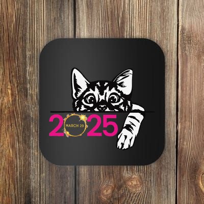2025 Partial Solar Eclipse March 29 2025 Solar Eclipse Cat Coaster