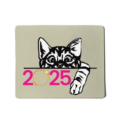 2025 Partial Solar Eclipse March 29 2025 Solar Eclipse Cat Mousepad