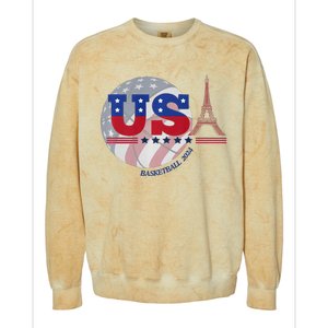 2024 Paris Sport Games Basketball Basket Ball Colorblast Crewneck Sweatshirt