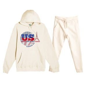 2024 Paris Sport Games Basketball Basket Ball Premium Hooded Sweatsuit Set