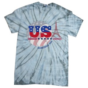 2024 Paris Sport Games Basketball Basket Ball Tie-Dye T-Shirt