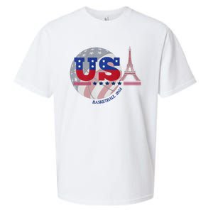 2024 Paris Sport Games Basketball Basket Ball Sueded Cloud Jersey T-Shirt