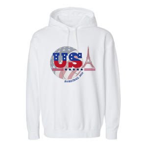 2024 Paris Sport Games Basketball Basket Ball Garment-Dyed Fleece Hoodie