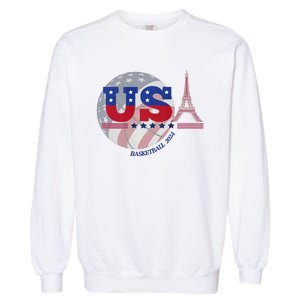 2024 Paris Sport Games Basketball Basket Ball Garment-Dyed Sweatshirt