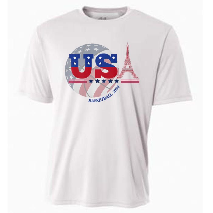 2024 Paris Sport Games Basketball Basket Ball Cooling Performance Crew T-Shirt