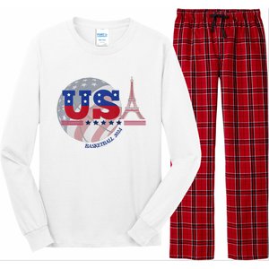 2024 Paris Sport Games Basketball Basket Ball Long Sleeve Pajama Set