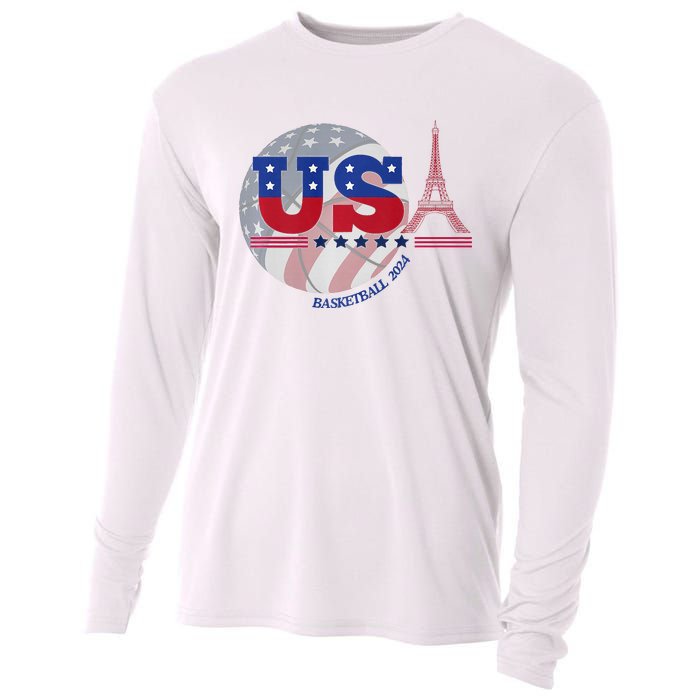 2024 Paris Sport Games Basketball Basket Ball Cooling Performance Long Sleeve Crew