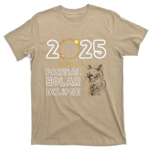 2025 Partial Solar Eclipse March 29 2025 Solar Eclipse Cat T-Shirt